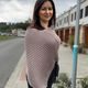 MODELKA MERIA 170 CM A NOSÍ VEĽKOSŤ L. - SVETRE - OBLEČENIE