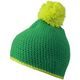 CĂCIULĂ TRICOTATĂ CU DUNGĂ CONTRASTANTĂ ȘI POMPON MB7964 - FESURI CU POMPON - ACCESORII