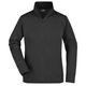 DAMEN UNIFARBENER ZIP-HOODIE OHNE KAPUZE JN052 - SPORT SWEATSHIRTS MIT REISSVERSCHLUSS - SPORT KLEIDUNG