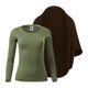 SET DAMĂ: CARDIGAN TRICOTAT ȘI TRICOU CU MÂNECĂ LUNGĂ - PULOVERE - ÎMBRĂCĂMINTE