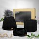 GESCHENKSET: DAMENMÜTZE MIT BOMMEL, STIRNBAND UND LOOP-SCHAL - GESCHENKSETS - SETS UND GESCHENKE