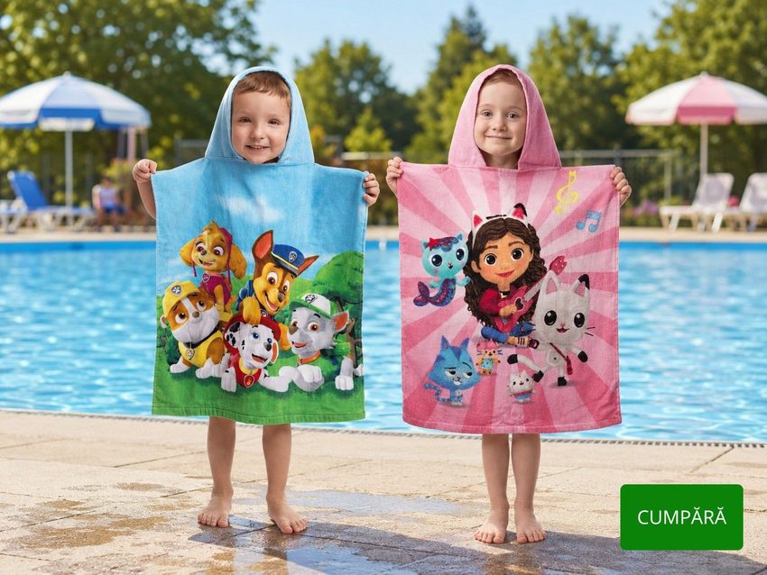 Prosop poncho pentru copii