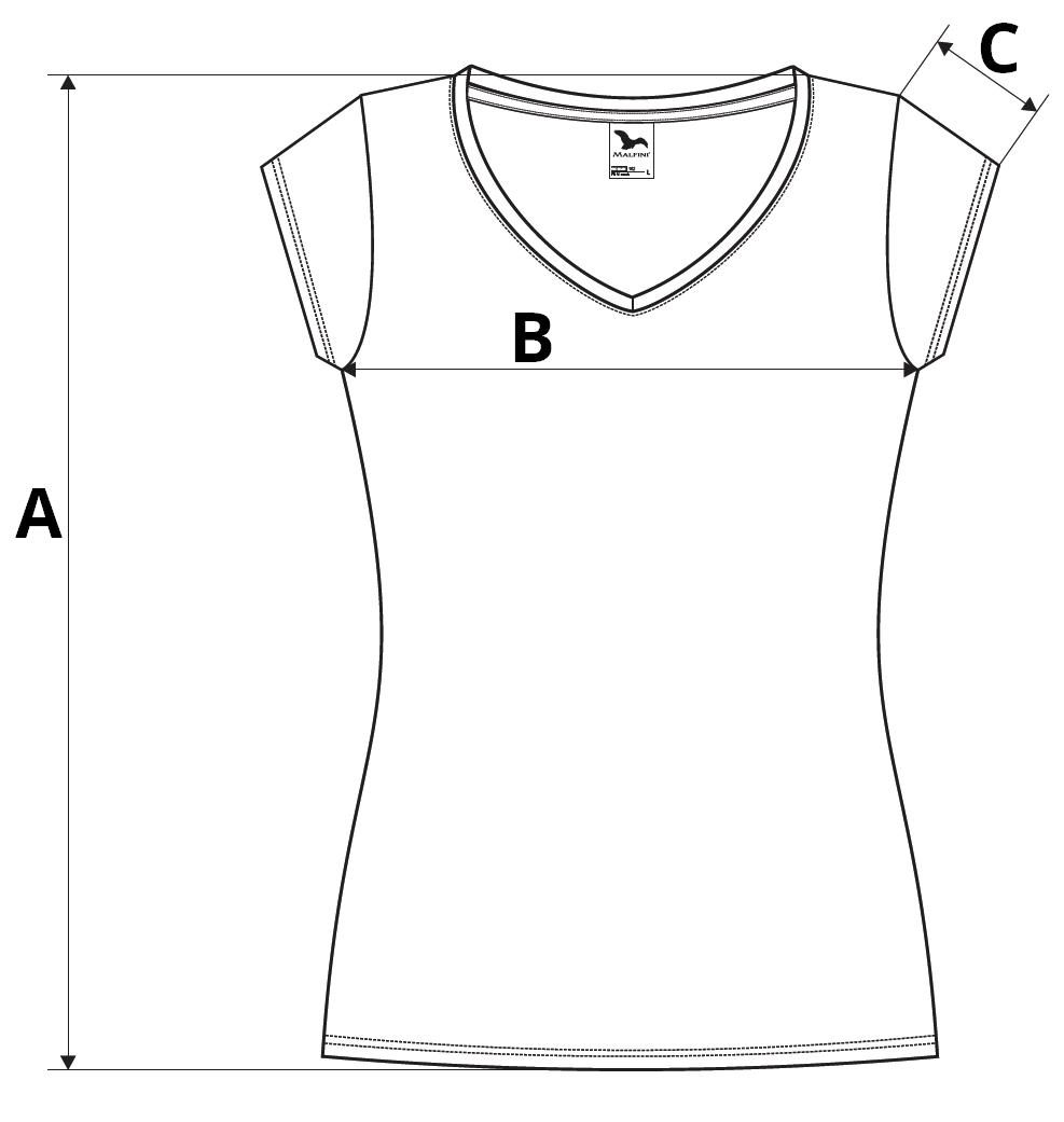 Dámské tričko Fit V-neck