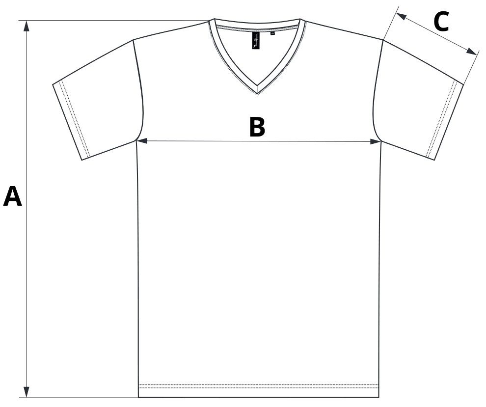 Pánské tričko Action V-neck