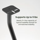 Kanto SLH - výškově stavitelné satelitní stojany, černé