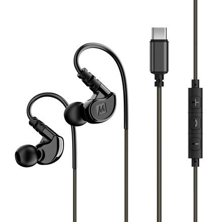 MEE audio M6 Sport USB-C - černá