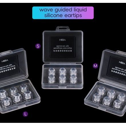 HiBy WG02 - silikonové nástavce, vel. S-M-L (Mix)