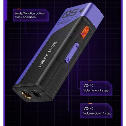 HiBy FC5 s displejem - stříbrná