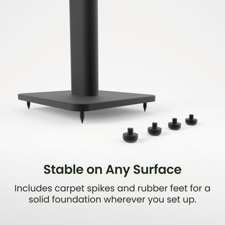 Kanto SPH - stojany pro regálové repro, černé