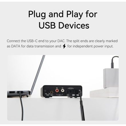 Topping Audio TC-OTG-Y20 USB-C splitter