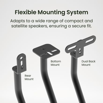 Kanto SLH - výškově stavitelné satelitní stojany, černé