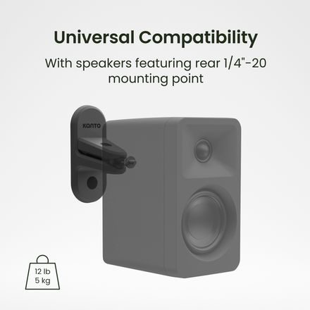 Kanto SPW3 - univerzální satelitní držáky, černá