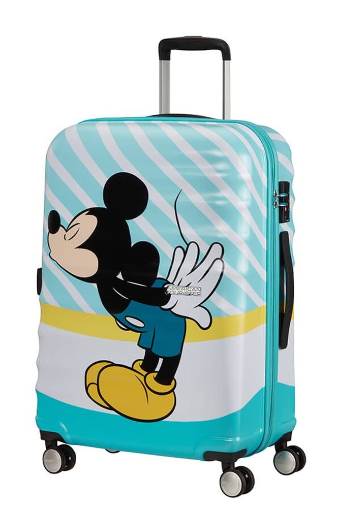 Levně American Tourister Cestovní kufr Wavebreaker Disney Spinner 64 l - tyrkysová