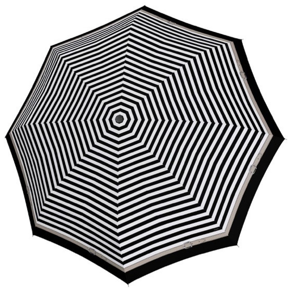 Levně Doppler Dámský automatický deštník Carbonsteel Magic Delight 744865D - černá