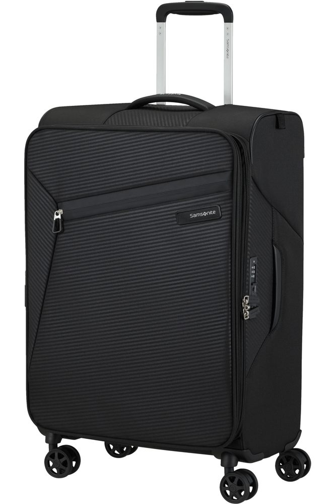 Levně Samsonite Látkový cestovní kufr Litebeam EXP M 67/73 l - černá