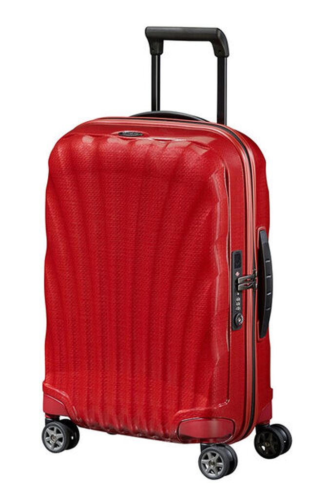 Samsonite Kabinový cestovní kufr C-lite Spinner EXP 36/42 l - červená