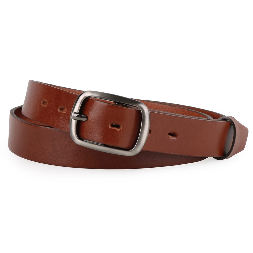 Levně Penny Belts Dámský kožený opasek 30-190-48 hnědý - 105