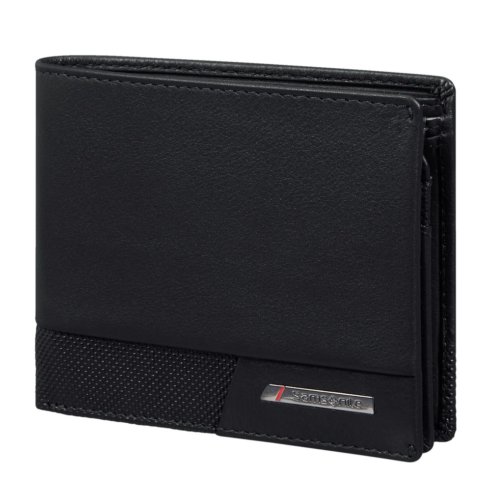 Levně Samsonite Pánská kožená peněženka PRO-DLX 6 046 - černá