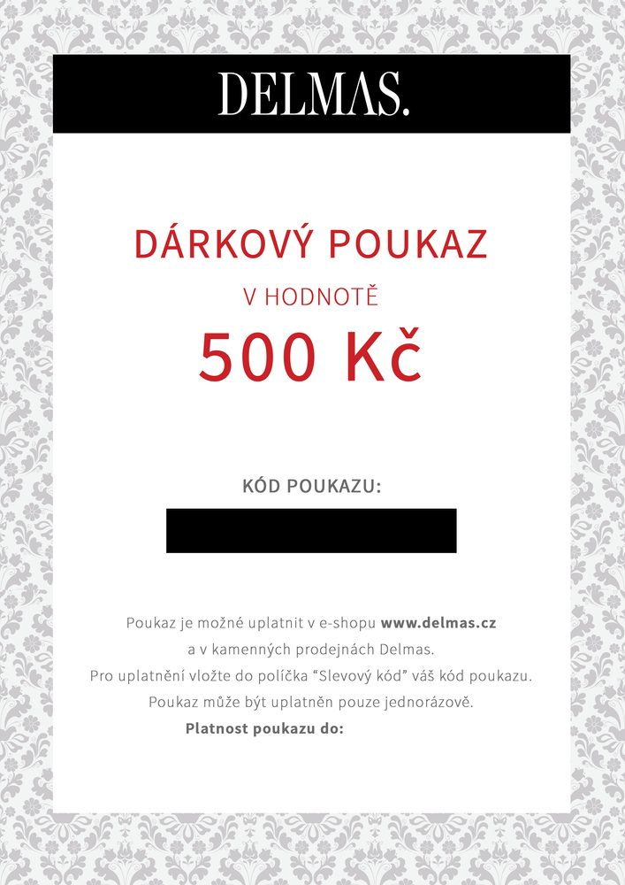 Delmas dárkový poukaz 500 Kč