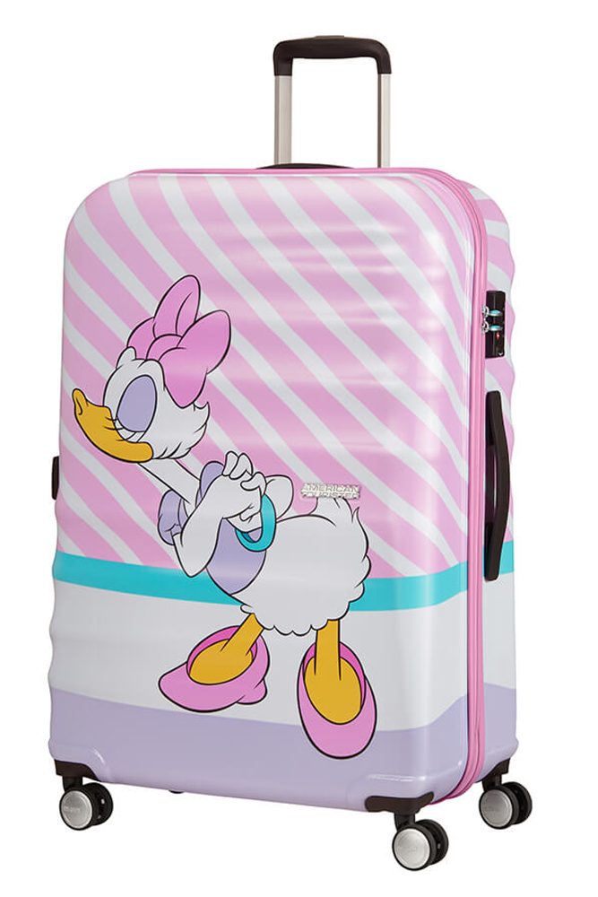 Levně American Tourister Cestovní kufr Wavebreaker Disney Spinner 96 l - Daisy Pink Kiss