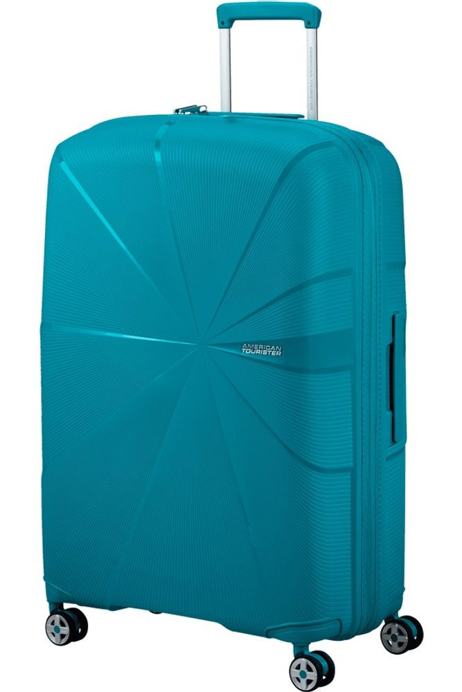 American Tourister Skořepinový cestovní kufr Starvibe L EXP 100/106 l - tyrkysová