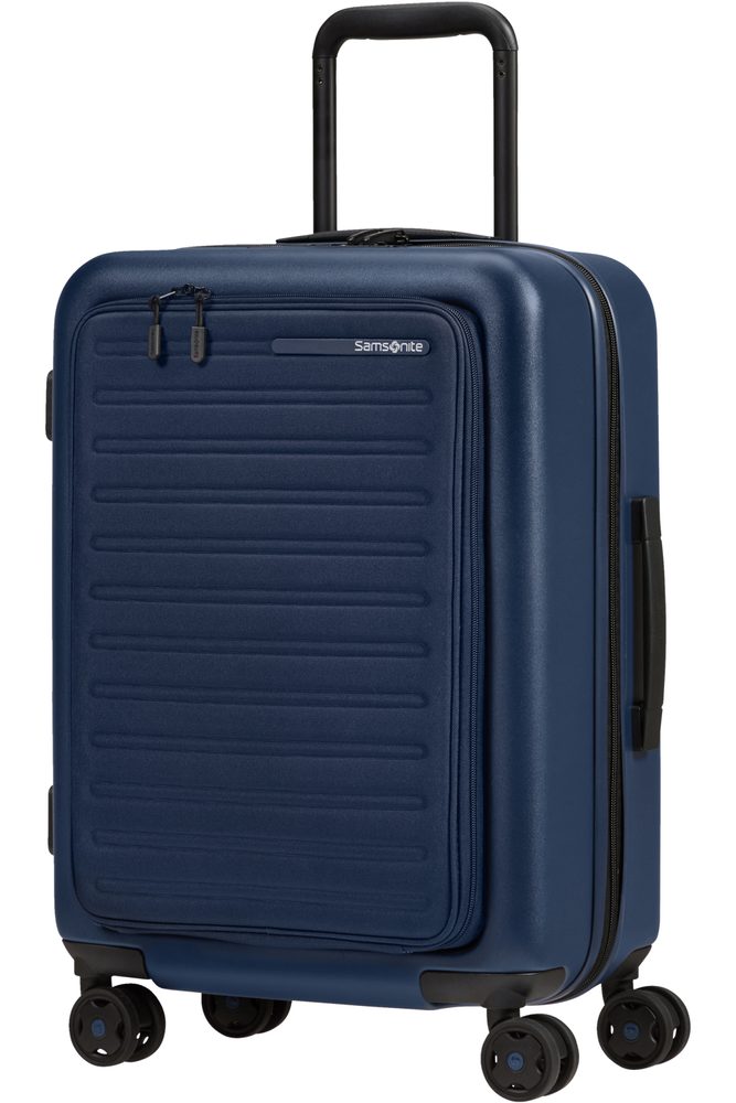 Levně Samsonite Kabinový cestovní kufr StackD EXP Easy Access 39/46 l - tmavě modrá