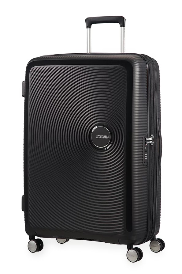 Levně American Tourister Cestovní kufr Soundbox Spinner EXP 97/110 l - černá