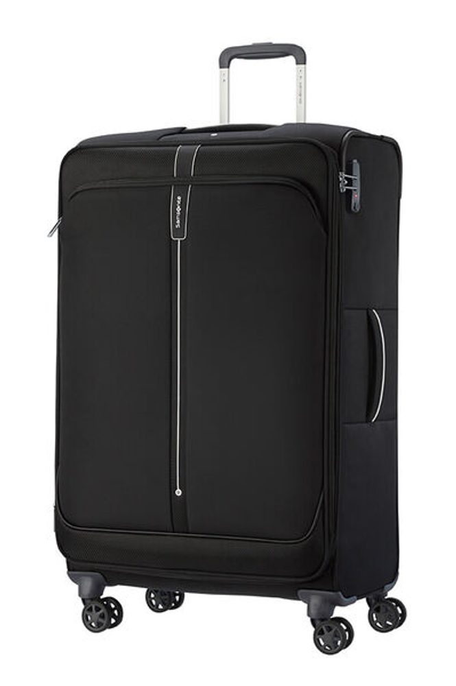 Samsonite Látkový cestovní kufr Popsoda Spinner 78 cm 105/112,5 l - černá