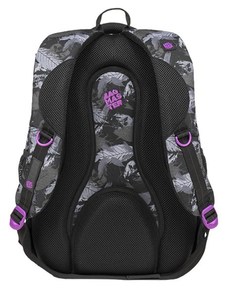 Obrázok BAGMASTER - Študentský batoh ENERGY 9 A VIOLET/GRAY/BLACK