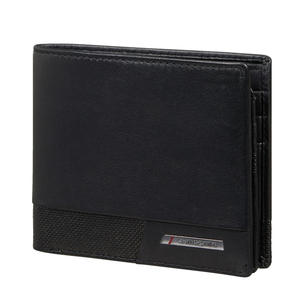 Levně Samsonite Pánská kožená peněženka PRO-DLX 6 049 - černá
