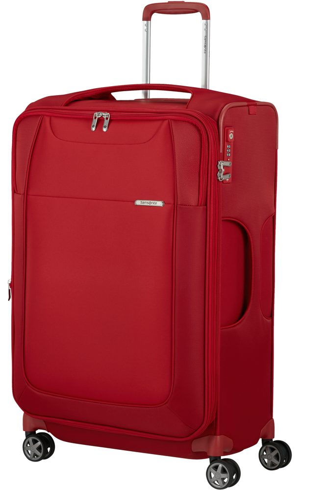 Samsonite Látkový cestovní kufr D'Lite EXP 85/91 l - červená