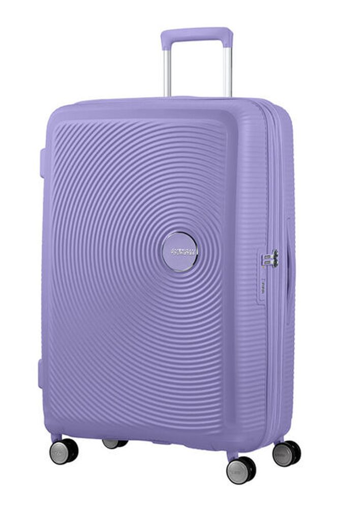 Levně American Tourister Cestovní kufr Soundbox Spinner EXP 97/110 l - fialová