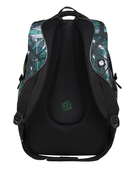 Obrázok BAGMASTER - Študentský batoh BAG 9 E GREEN/GRAY/BLACK