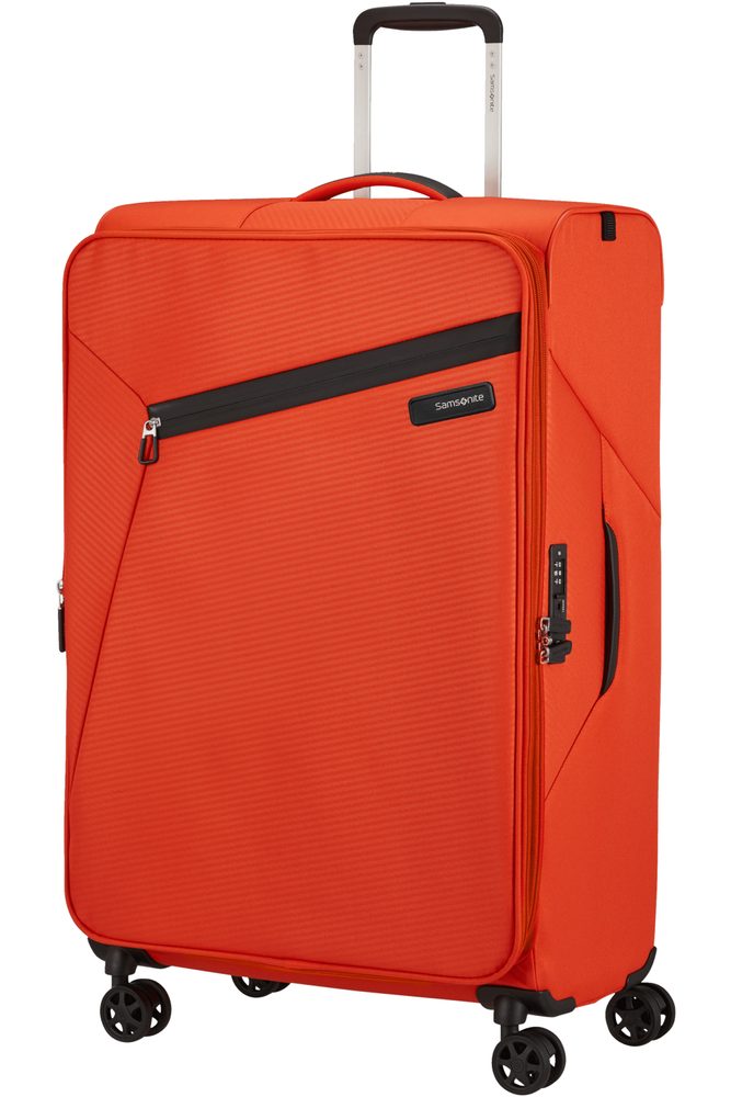 Levně Samsonite Látkový cestovní kufr Litebeam EXP L 103/111 l - oranžová