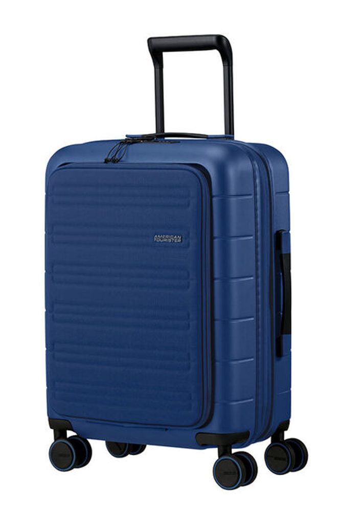 Levně American Tourister Kabinový cestovní kufr Novastream S Smart EXP 35/39 l - tmavě modrá