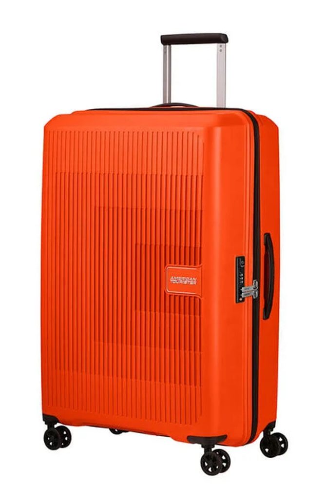 Levně American Tourister Skořepinový cestovní kufr Aerostep L EXP 101,5/109 l - oranžová