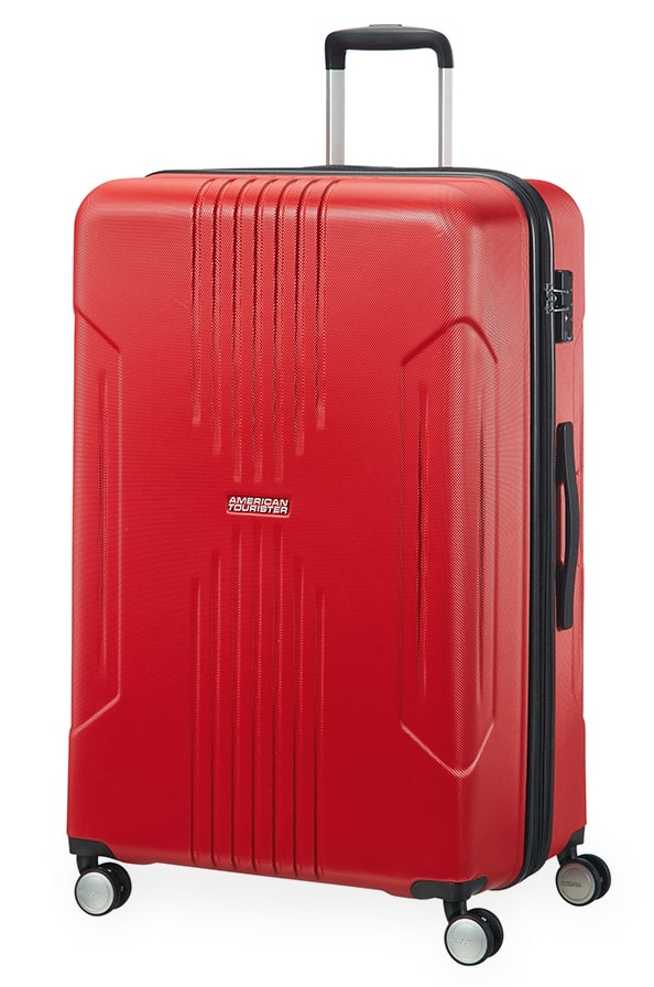 Levně American Tourister Cestovní kufr Tracklite Spinner EXP 105/120 l - červená