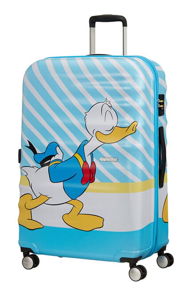 Levně American Tourister Cestovní kufr Wavebreaker Disney Spinner 96 l - modrá