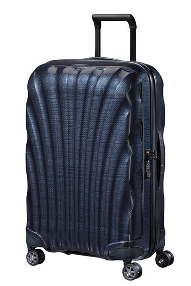 Samsonite Skořepinový cestovní kufr C-lite Spinner 68 l - modrá