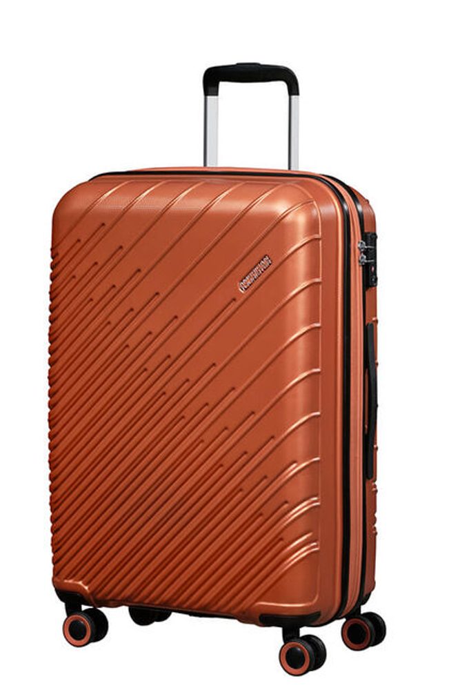 American Tourister Skořepinový cestovní kufr Speedstar M EXP 65,5/70 l - oranžová
