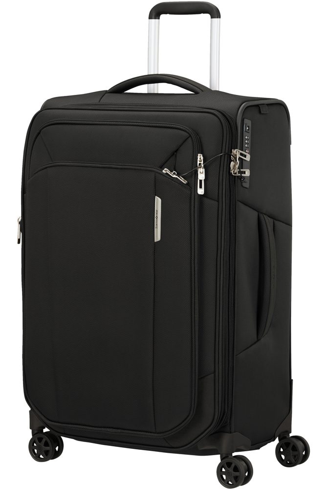 Samsonite Látkový cestovní kufr Respark M EXP 82/92 l - černá