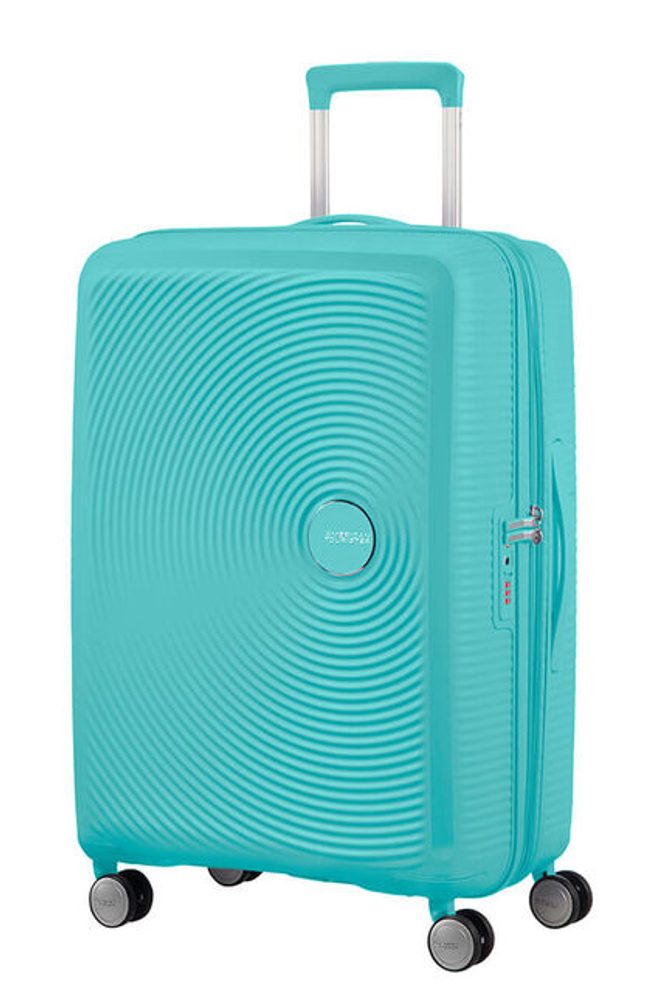 Levně American Tourister Cestovní kufr Soundbox Spinner EXP 71,5/81 l - modrá