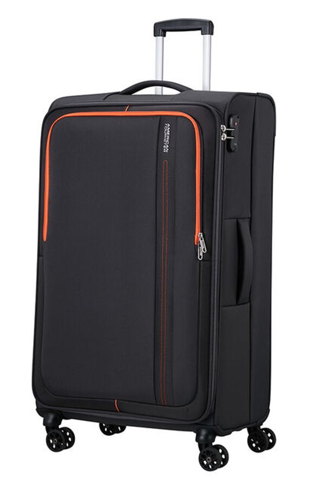 Levně American Tourister Látkový cestovní kufr Sea Seeker L 92,5 l - černá