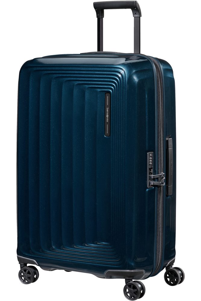 Levně Samsonite Skořepinový cestovní kufr Nuon EXP 79/86 l - tmavě modrá
