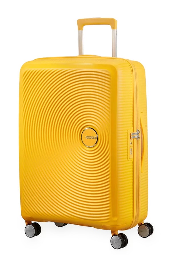 American Tourister Cestovní kufr Soundbox Spinner EXP 71,5/81 l - žlutá