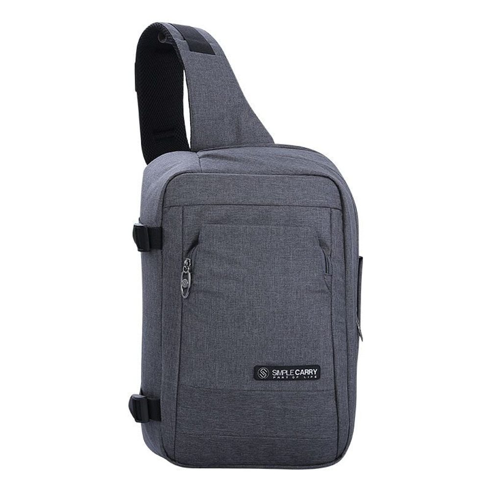 Levně SimpleCarry Taška/batoh s jedním popruhem Sling Big - tmavě šedá