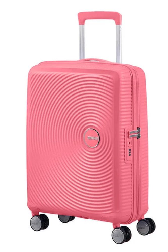 Levně American Tourister Kabinový cestovní kufr Soundbox EXP 35,5/41 l - světle růžová