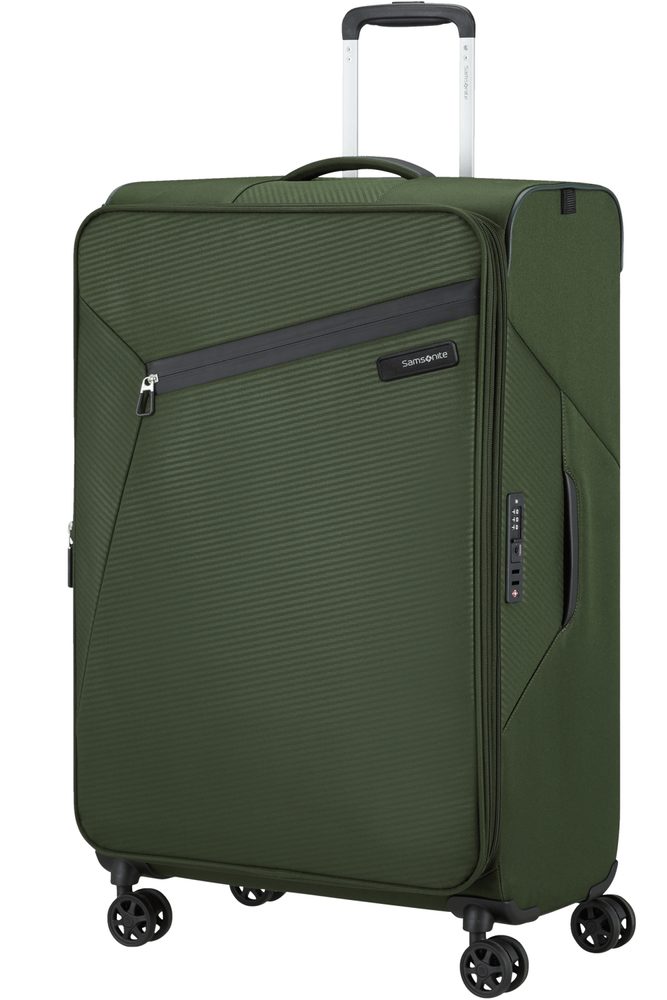 Levně Samsonite Látkový cestovní kufr Litebeam EXP L 103/111 l - zelená