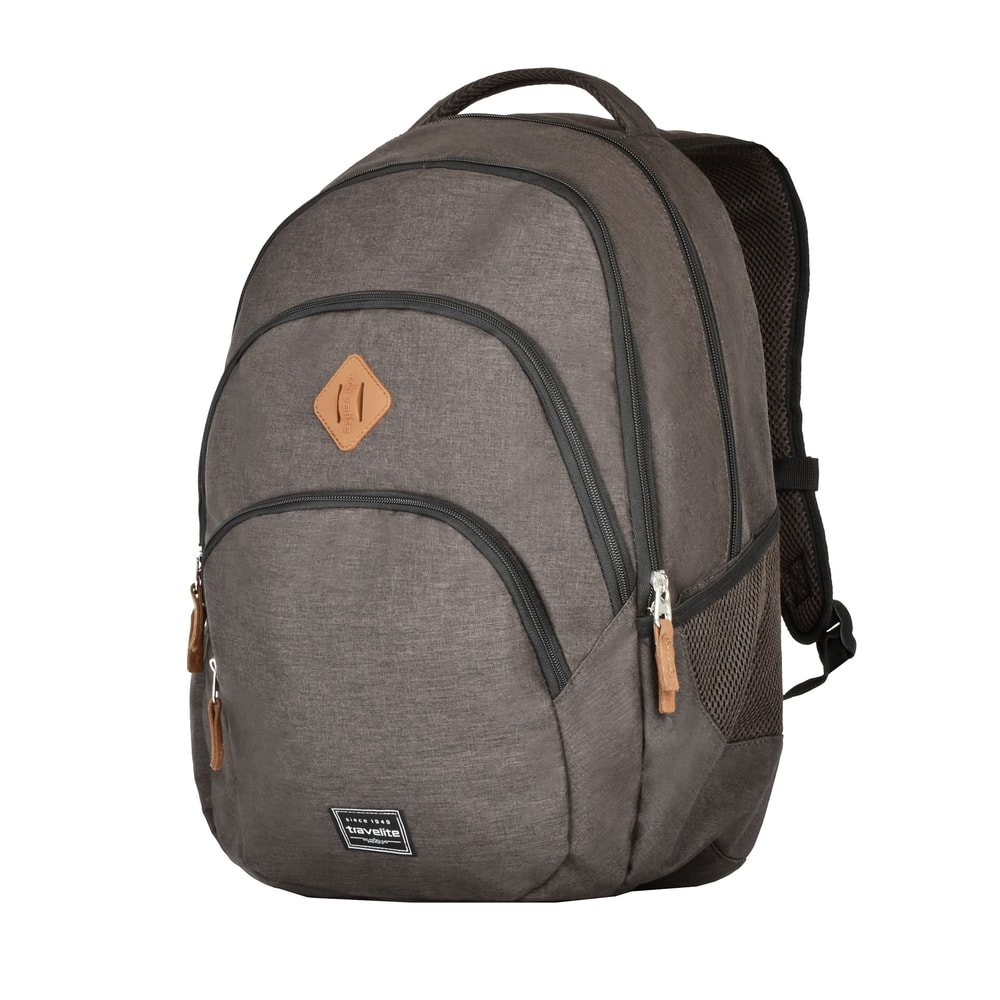 Travelite Městský batoh Basics Backpack Melange Brown 22 l