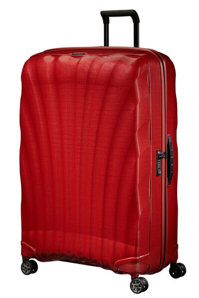 Levně Samsonite Skořepinový cestovní kufr C-lite Spinner 144 l - červená